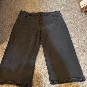 Women's High Waisted Wow Crop Wide Leg Jeans